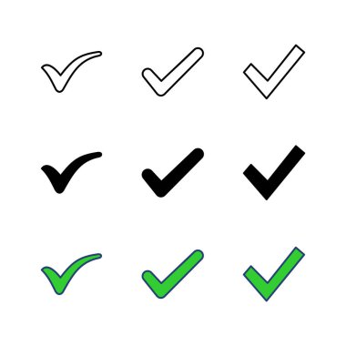 İşaret simgesi ayarlandı. İşaret simgesini işaretle. İşaret işareti vektörü