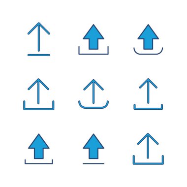 Simge yükleme seti. veri simgesi yükle