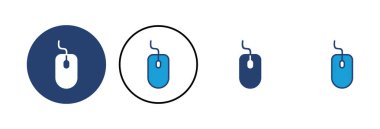 Fare simgesi vektörü. Simge vektörüne tıklayın. işaretleyici simgesi vektörü.