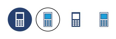 Telefon simgesi vektörü. Simge vektörünü ara. telefon sembolü