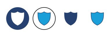 Kalkan simgesi vektörü. Koruma ikonu vektörü. Güvenlik vektör simgesi