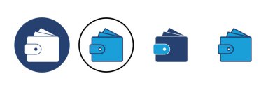 Cüzdan simgesi vektörü. cüzdan vektör simgesi