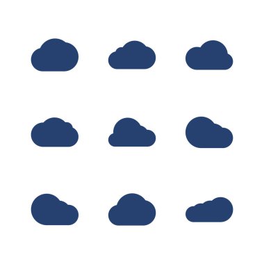Bulut simgesi hazır. bulut vektörü simgesi