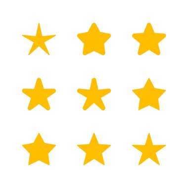 Yıldız Simgesi hazır. derecelendirme simgesi vektörü favori yıldız simgesi