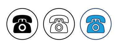 Telefon ikonu vektörü. telefon simgesi vektörü.