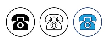 Telefon ikonu vektörü. telefon simgesi vektörü.