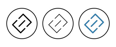 Bağlantı simgesi vektörü. Hiper bağlantı zinciri sembolü.