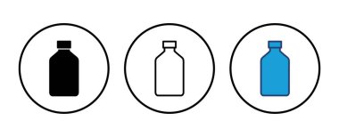 Şişe ikonu vektörü. şişe vektör simgesi