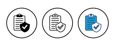 Sigorta ikonu vektörü. sigorta sembolü vektörü