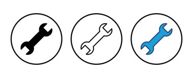 Simge vektörünü kilitle. Simge vektörünü onar. araçlar simgesi vektörü