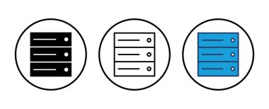 Veritabanı simge vektörü. veritabanı vektörü simgesi
