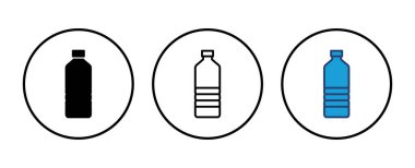 Şişe ikonu vektörü. şişe vektör simgesi