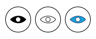 Göz simgesi vektörü. Göz vektör simgesi. Bak ve Görüş simgesi. 