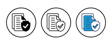 Sigorta ikonu vektörü. sigorta sembolü vektörü