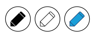 Kalem simgesi vektörü. kalem sembolü. Simge vektörünü düzenle