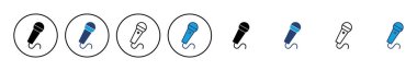 mikrofon ikon vektörü. karaoke simgesi vektörü
