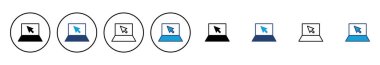 Dizüstü bilgisayar simgesi vektörü. bilgisayar simgesi vektörü