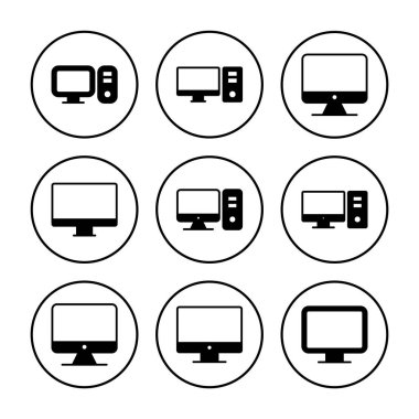 Bilgisayar simgesi vektörü. bilgisayar izleyici simgesi vektörü.
