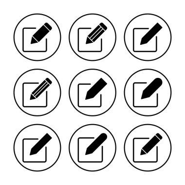 Simge vektörünü düzenle. Belge simgesini düzenle. Metin simgesini düzenle. Kalem. kaydolun