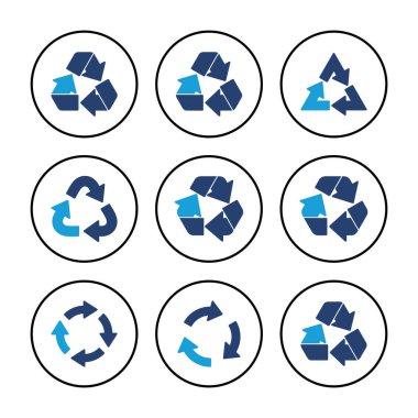 Simge vektörünü geri dönüştür. Vektör simgesi geri dönüşümü.