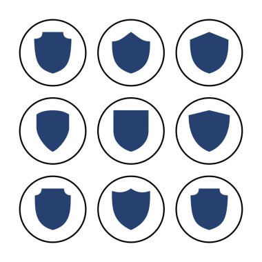 Kalkan simgesi vektörü. Koruma ikonu vektörü. Güvenlik vektör simgesi