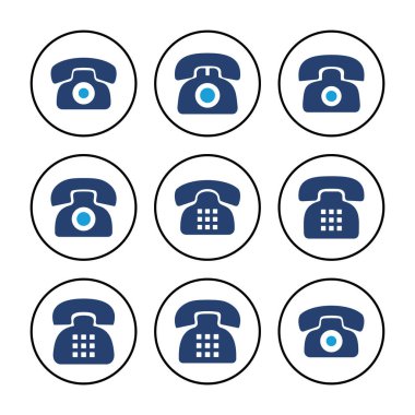 Telefon ikonu vektörü. telefon simgesi vektörü.