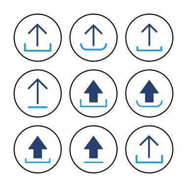 Simge vektörünü yükle. veri simgesi yükle