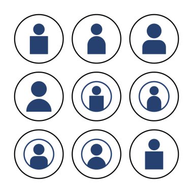 Kullanıcı Simgesi vektörü. İnsan imzası. insanlar simgesi. 