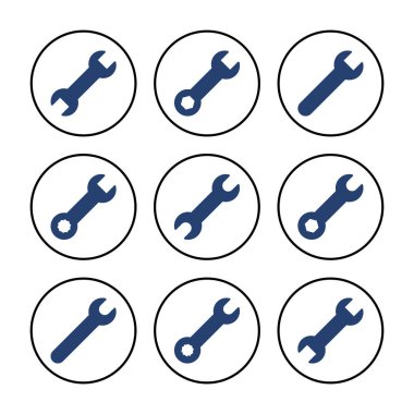 Simge vektörünü kilitle. Simge vektörünü onar. araçlar simgesi vektörü