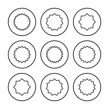 Rozet simgesi vektörü. Ödül ikonu. Başarmak. Damga