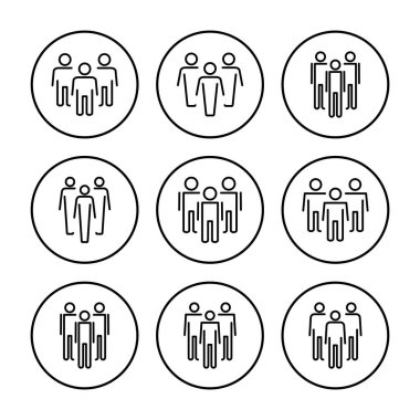 İnsanlar ikon vektörü. Kişi simgesi vektörü. Kullanıcı Simgesi vektörü