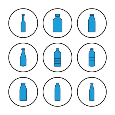 Şişe ikonu vektörü. şişe vektör simgesi