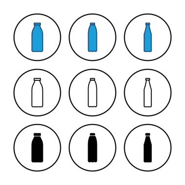 Şişe ikonu vektörü. şişe vektör simgesi