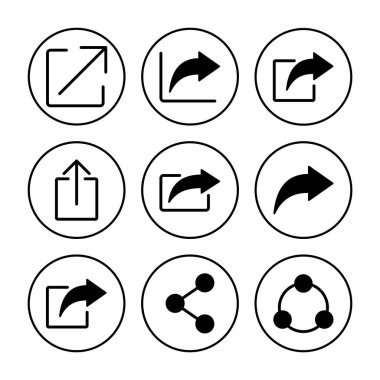 Simge vektörünü paylaş. Paylaşılan vektör simgesi