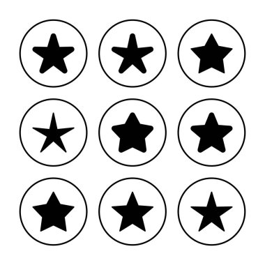 Yıldız Simgesi vektörü. derecelendirme simgesi vektörü favori yıldız simgesi