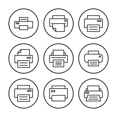 Simge vektörünü yazdır. yazıcı simgesi vektörü. 