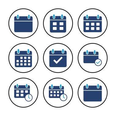 Takvim simgesi vektörü. Takvim sembolü. takvim vektör simgesi