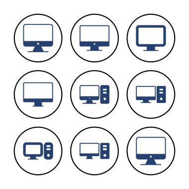 Bilgisayar simgesi vektörü. bilgisayar izleyici simgesi vektörü.