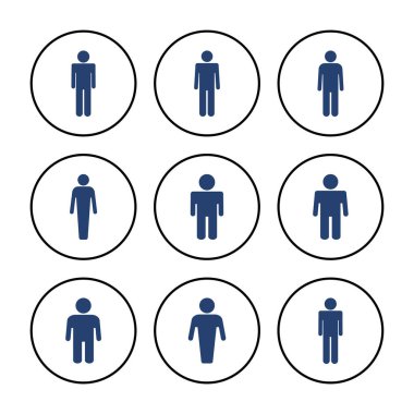 Erkek simgesi vektörü. Erkek ikon vektörü. insan sembolü