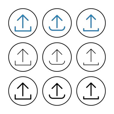 Simge vektörünü yükle. veri simgesi yükle