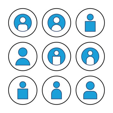 Kullanıcı Simgesi vektörü. İnsan imzası. insanlar simgesi. 