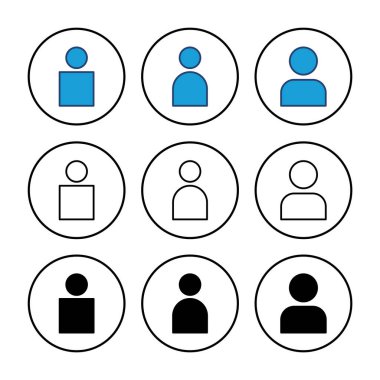 Kullanıcı Simgesi vektörü. İnsan imzası. insanlar simgesi. 