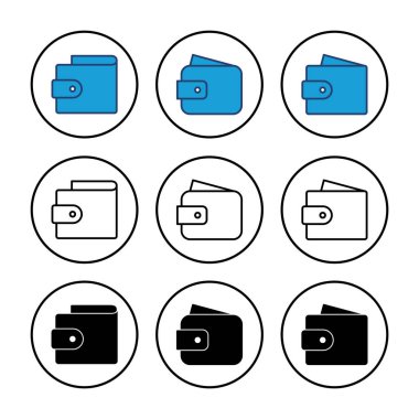 Cüzdan simgesi vektörü. cüzdan vektör simgesi