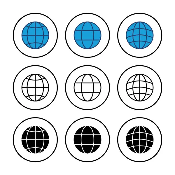 Web simgesi vektörü. Web simgesine git. Web tıklama simgesi