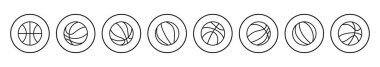 Basketbol ikonu vektörü. Basketbol ikonu. Basketbol logo vektör simgesi