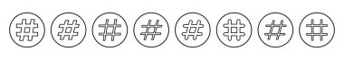 Etiket simgesi vektörü. hashtag sembolü