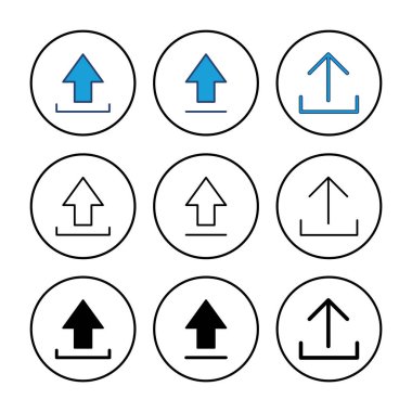 Simge vektörünü yükle. veri simgesi yükle