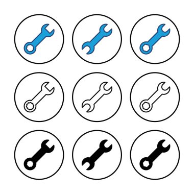 Simge vektörünü kilitle. Simge vektörünü onar. araçlar simgesi vektörü