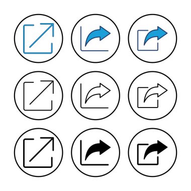 Simge vektörünü paylaş. Paylaşılan vektör simgesi