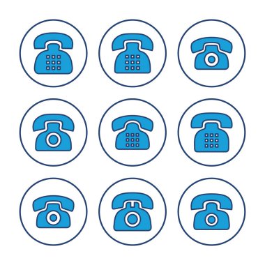 Telefon ikonu vektörü. telefon simgesi vektörü.